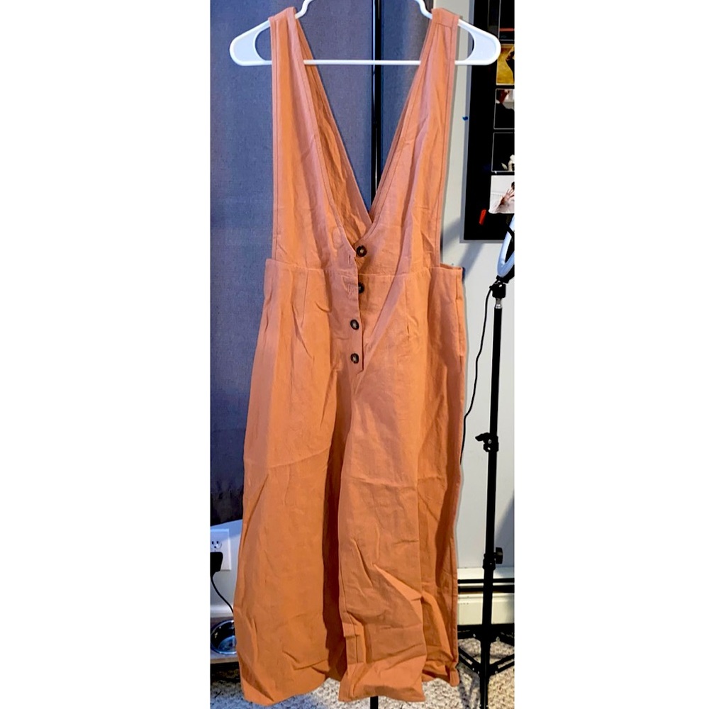 Sienna Sky Orange Overalls